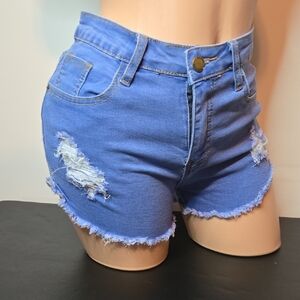 NWOT - SHEIN Distressed Blue Jean Shorts